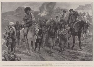 The Revolt in the Balkans, Macedonian Rebels carrying off Albanian Villagers near Monastir
